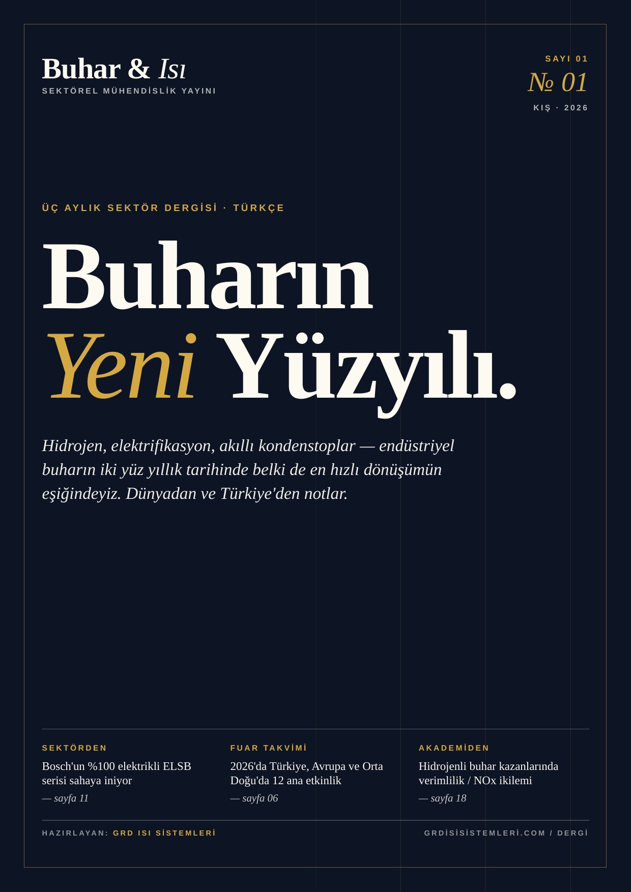 Buhar & Isı Dergisi Sayı 01